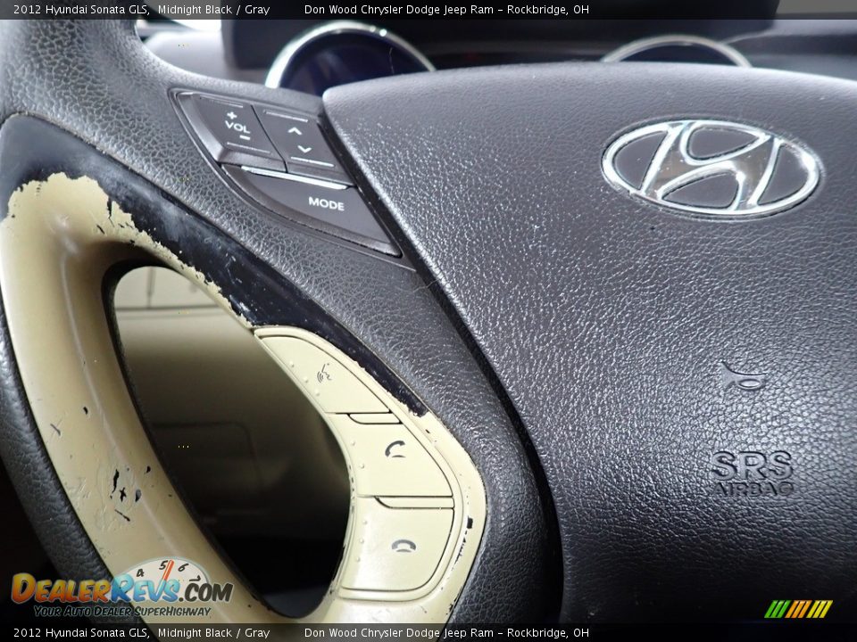 2012 Hyundai Sonata GLS Midnight Black / Gray Photo #34