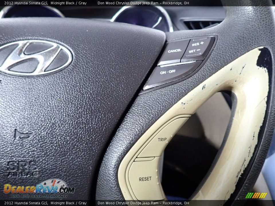 2012 Hyundai Sonata GLS Midnight Black / Gray Photo #35