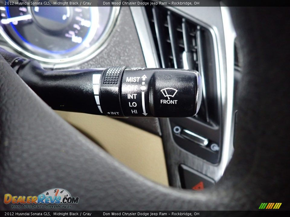2012 Hyundai Sonata GLS Midnight Black / Gray Photo #36