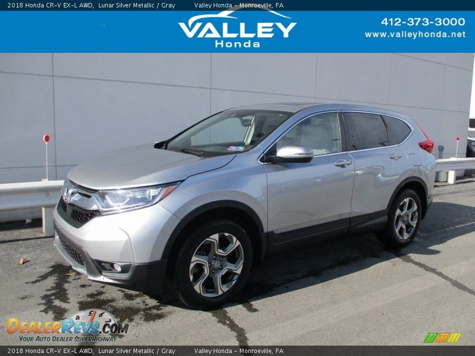 2018 Honda CR-V EX-L AWD Lunar Silver Metallic / Gray Photo #1