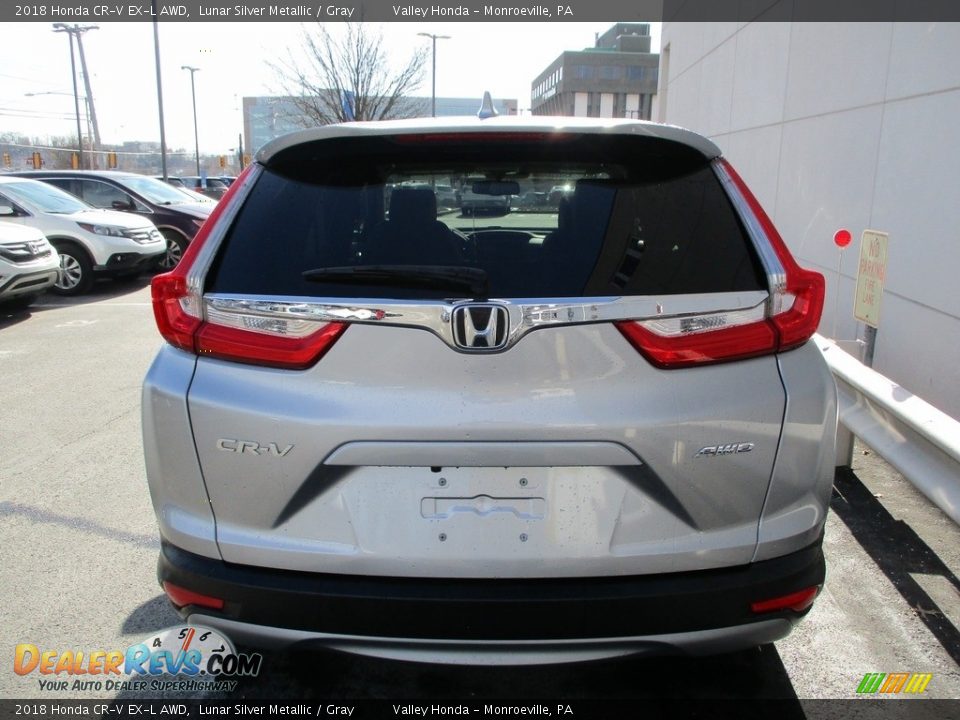 2018 Honda CR-V EX-L AWD Lunar Silver Metallic / Gray Photo #4