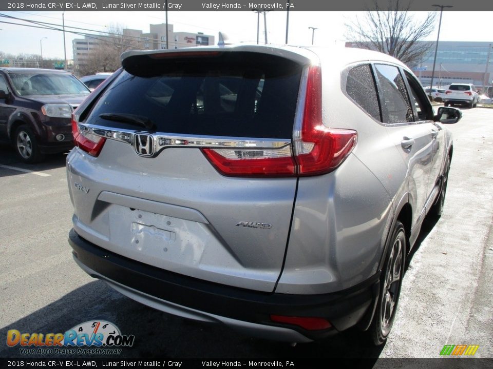 2018 Honda CR-V EX-L AWD Lunar Silver Metallic / Gray Photo #5