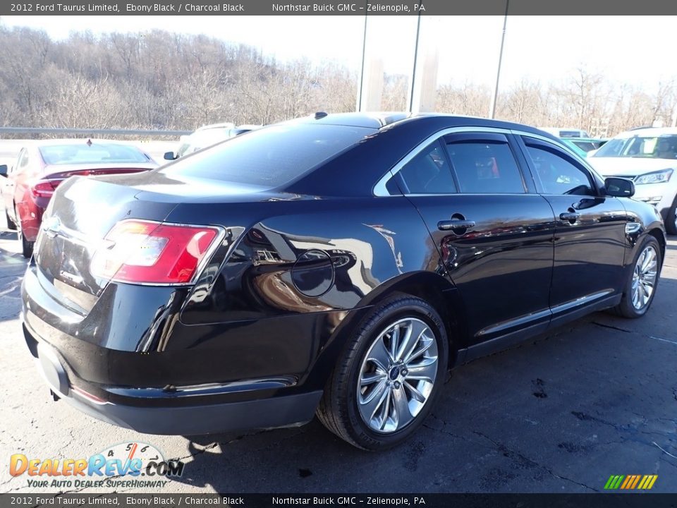 2012 Ford Taurus Limited Ebony Black / Charcoal Black Photo #8