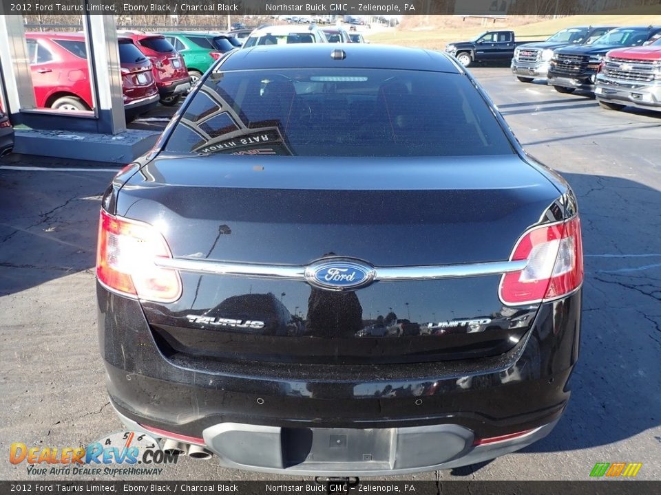 2012 Ford Taurus Limited Ebony Black / Charcoal Black Photo #9