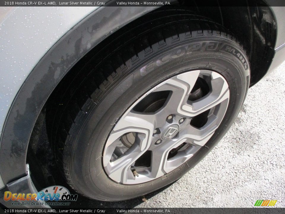 2018 Honda CR-V EX-L AWD Lunar Silver Metallic / Gray Photo #7