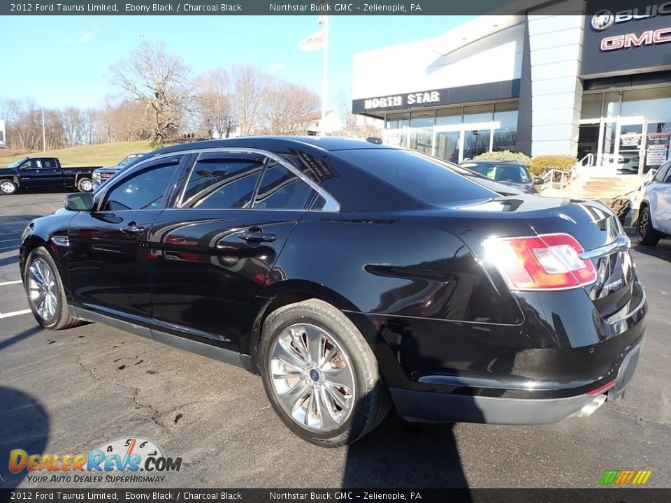 2012 Ford Taurus Limited Ebony Black / Charcoal Black Photo #11