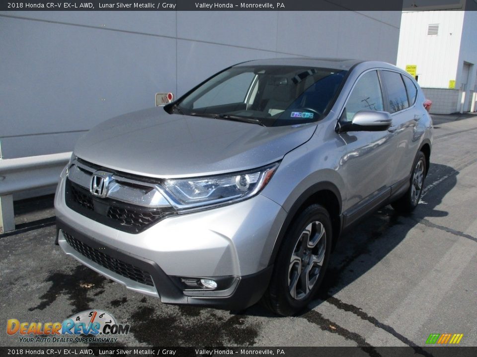 2018 Honda CR-V EX-L AWD Lunar Silver Metallic / Gray Photo #10