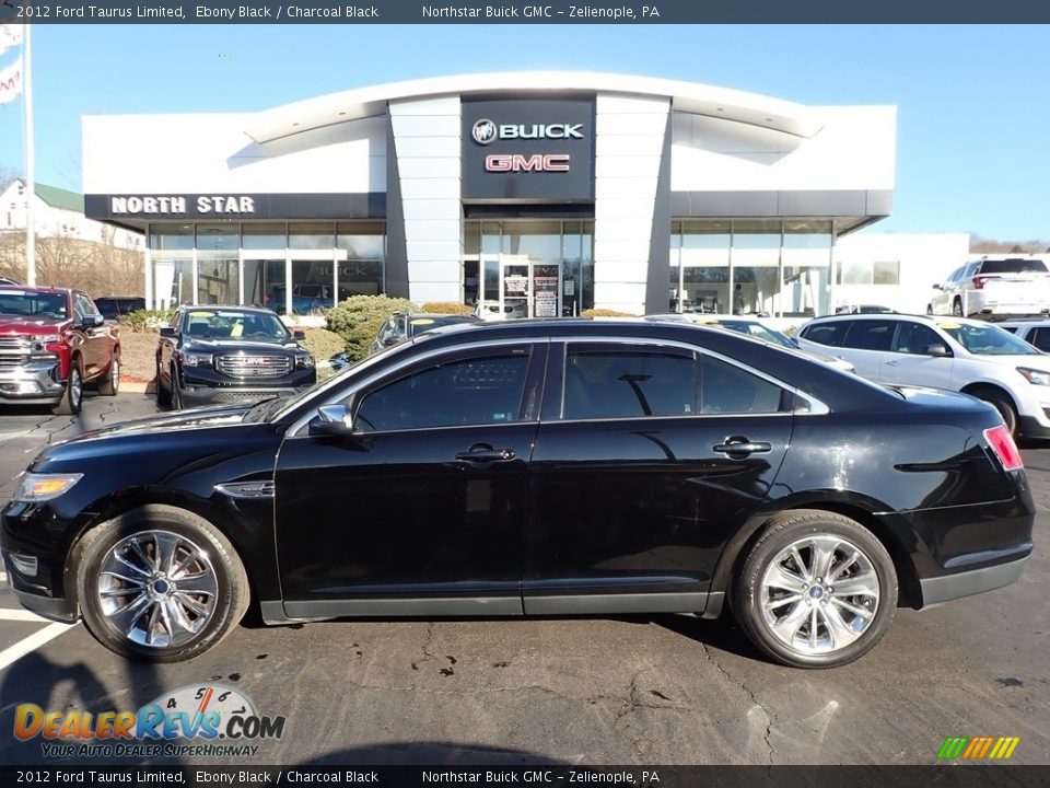 2012 Ford Taurus Limited Ebony Black / Charcoal Black Photo #12