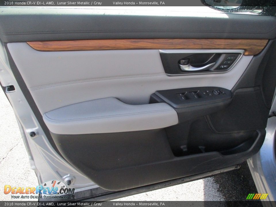 2018 Honda CR-V EX-L AWD Lunar Silver Metallic / Gray Photo #11