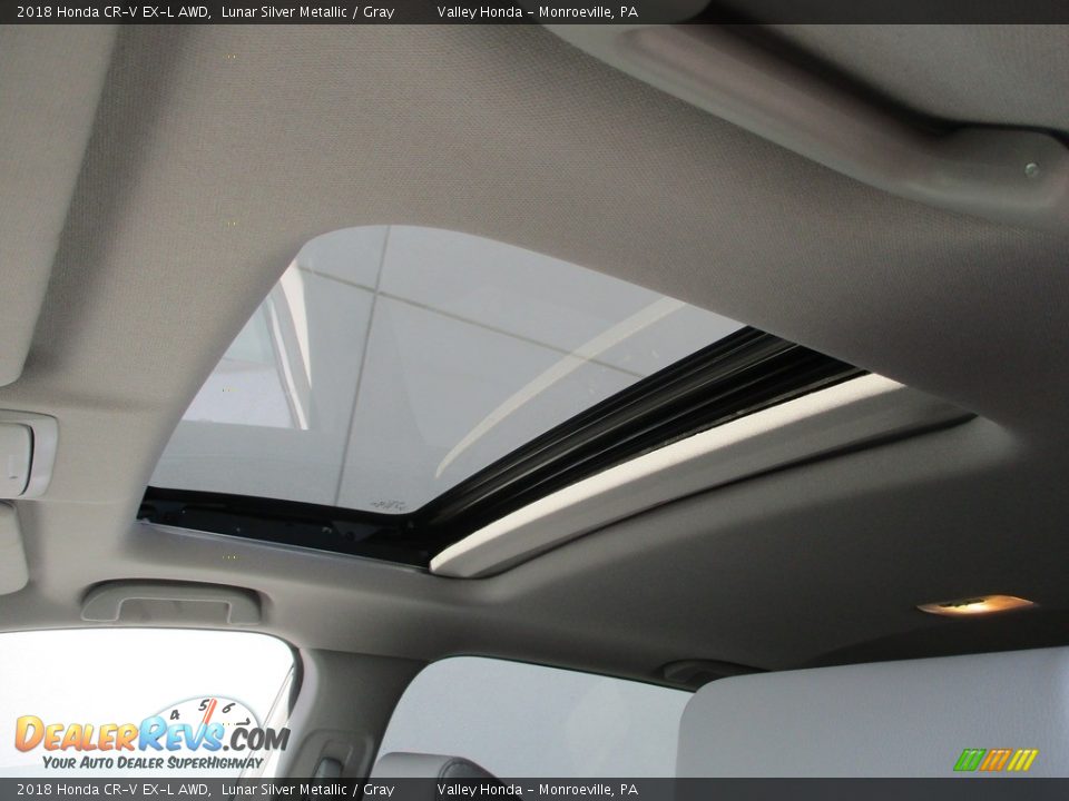 2018 Honda CR-V EX-L AWD Lunar Silver Metallic / Gray Photo #12