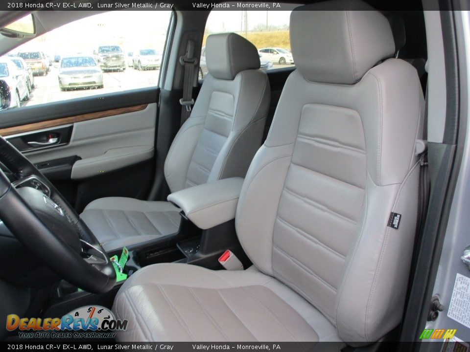 2018 Honda CR-V EX-L AWD Lunar Silver Metallic / Gray Photo #13