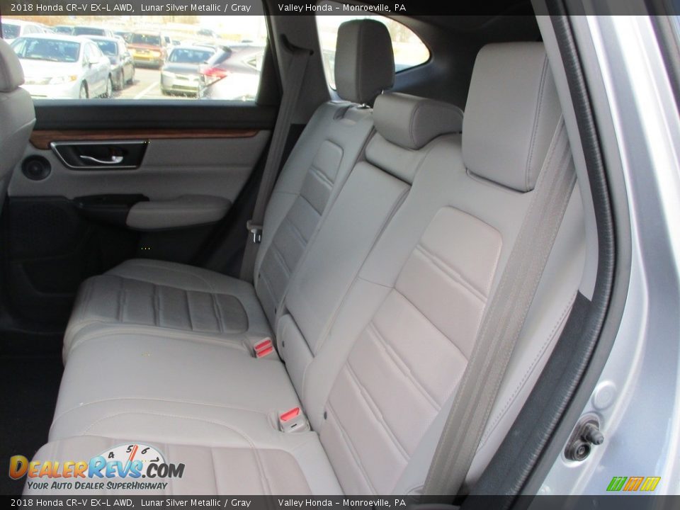 2018 Honda CR-V EX-L AWD Lunar Silver Metallic / Gray Photo #14
