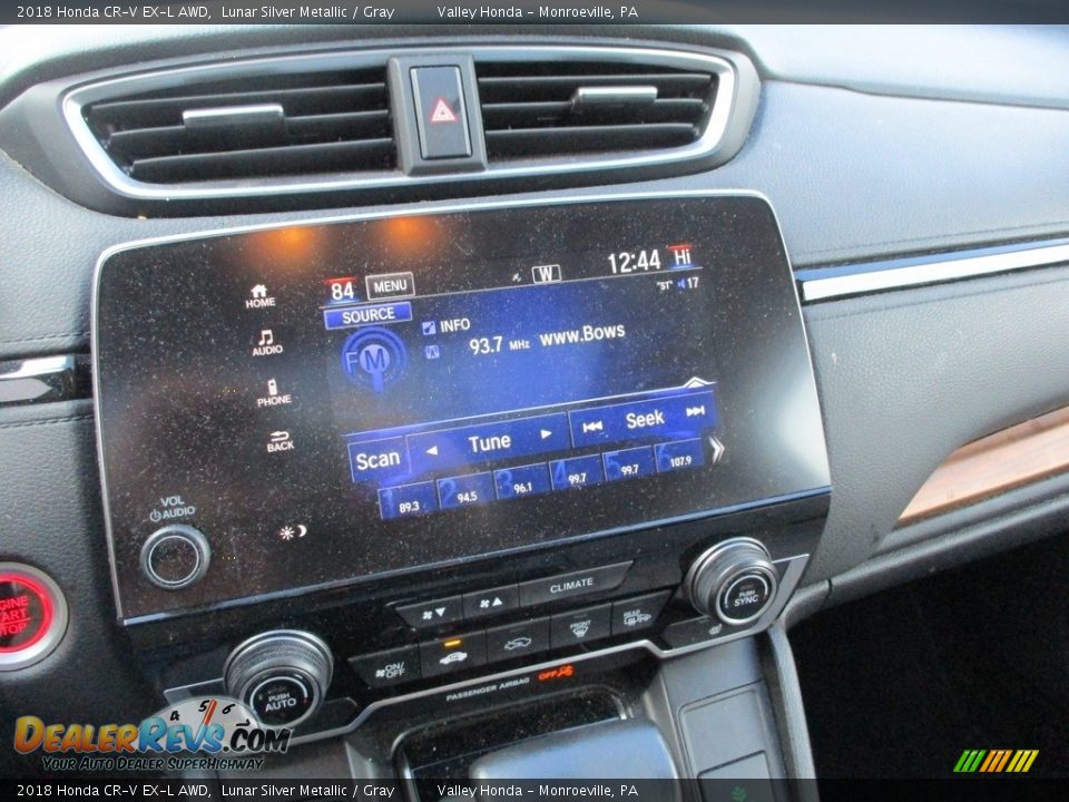 2018 Honda CR-V EX-L AWD Lunar Silver Metallic / Gray Photo #16