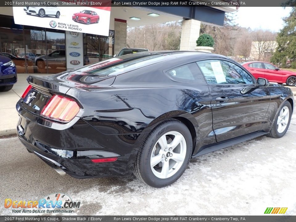 2017 Ford Mustang V6 Coupe Shadow Black / Ebony Photo #2