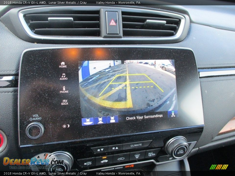 2018 Honda CR-V EX-L AWD Lunar Silver Metallic / Gray Photo #17
