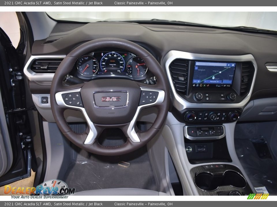 2021 GMC Acadia SLT AWD Satin Steel Metallic / Jet Black Photo #10