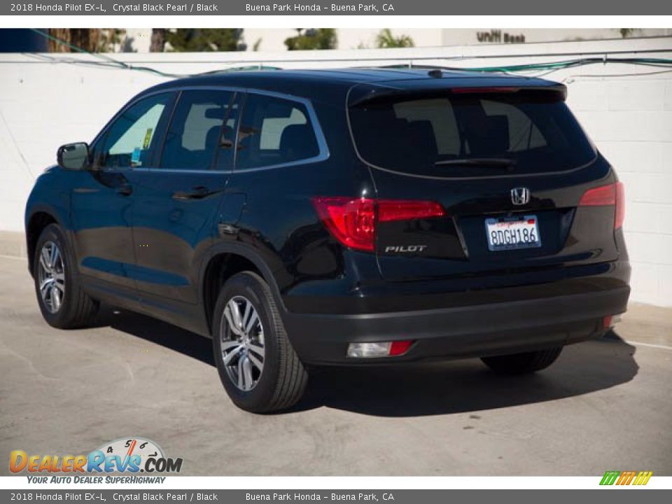 2018 Honda Pilot EX-L Crystal Black Pearl / Black Photo #2