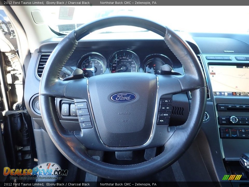 2012 Ford Taurus Limited Ebony Black / Charcoal Black Photo #20