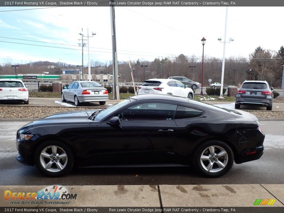 2017 Ford Mustang V6 Coupe Shadow Black / Ebony Photo #6