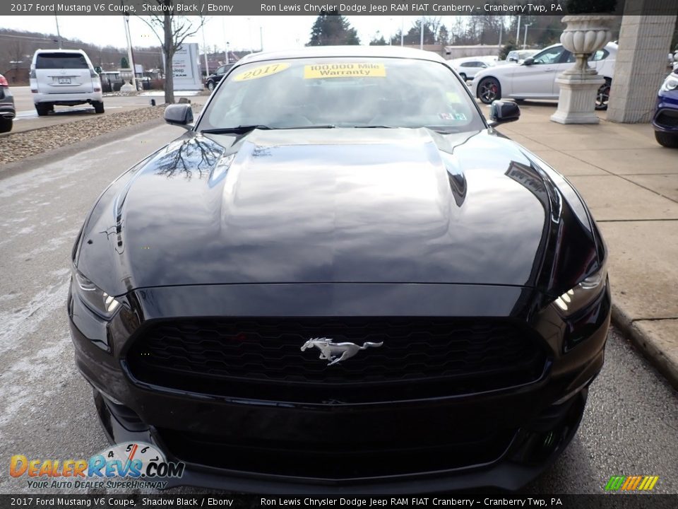 2017 Ford Mustang V6 Coupe Shadow Black / Ebony Photo #8