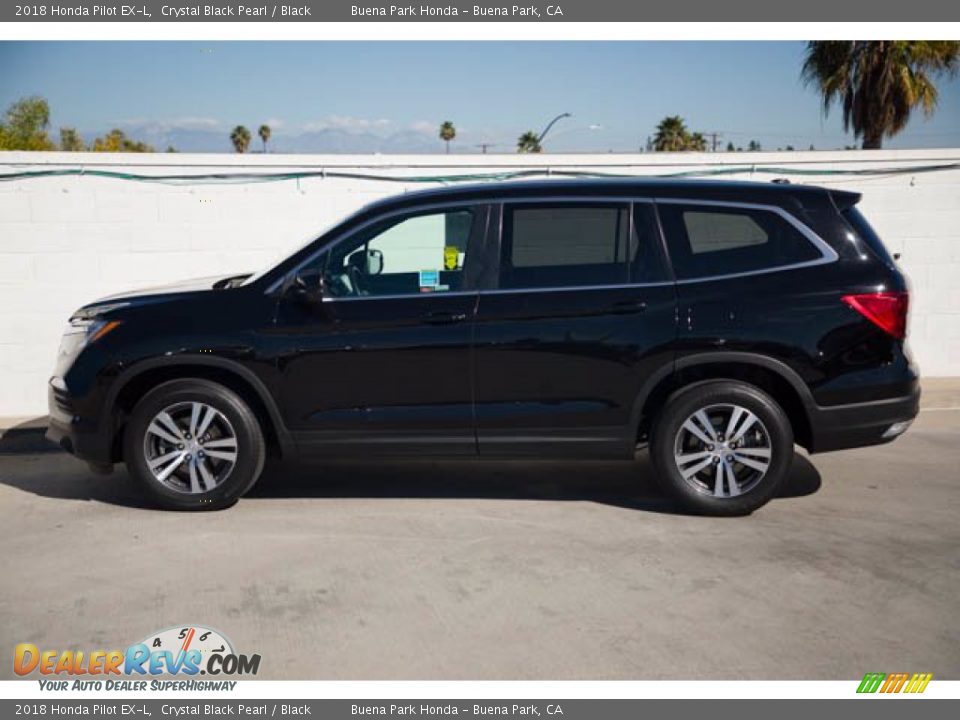 2018 Honda Pilot EX-L Crystal Black Pearl / Black Photo #8