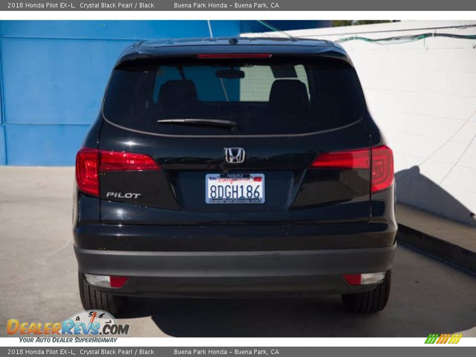 2018 Honda Pilot EX-L Crystal Black Pearl / Black Photo #9