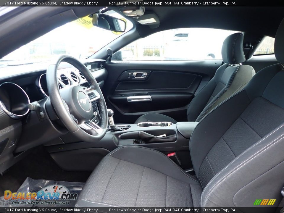 2017 Ford Mustang V6 Coupe Shadow Black / Ebony Photo #14