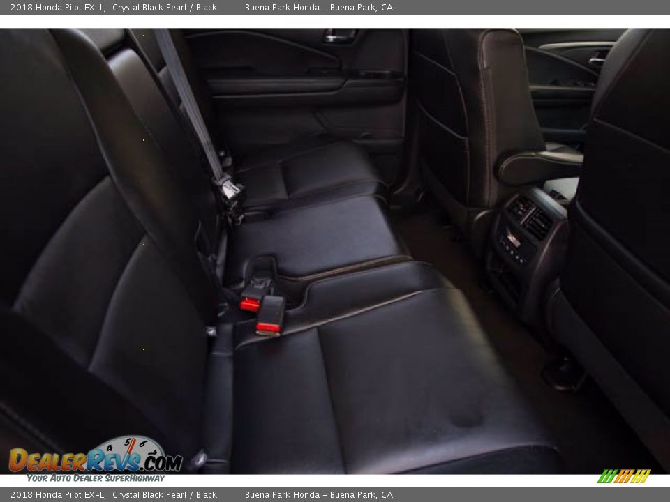 2018 Honda Pilot EX-L Crystal Black Pearl / Black Photo #22