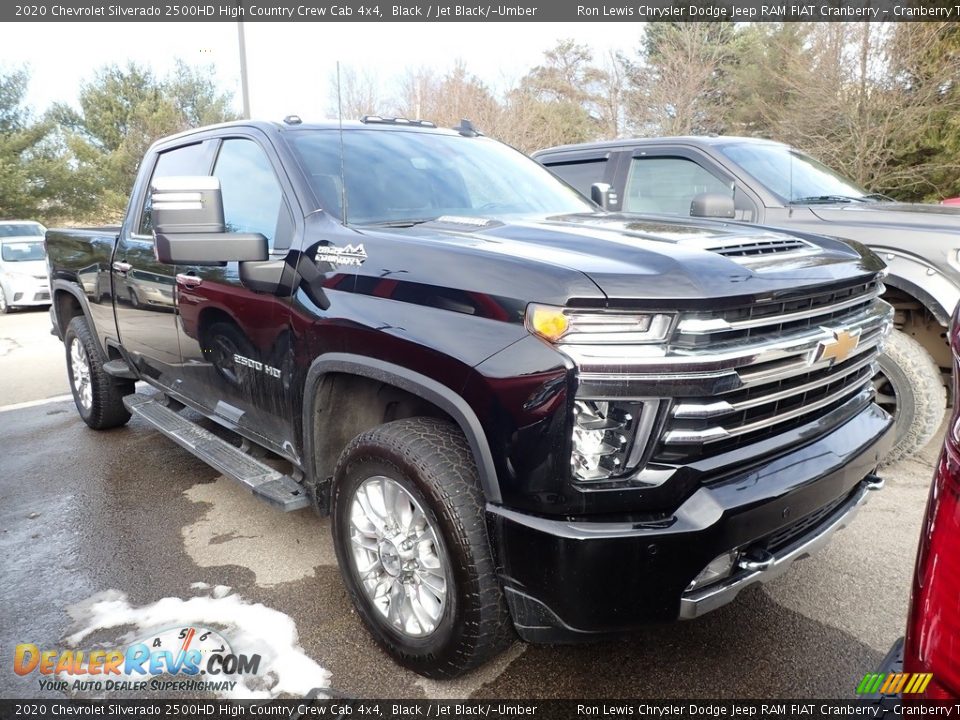 2020 Chevrolet Silverado 2500HD High Country Crew Cab 4x4 Black / Jet Black/­Umber Photo #2