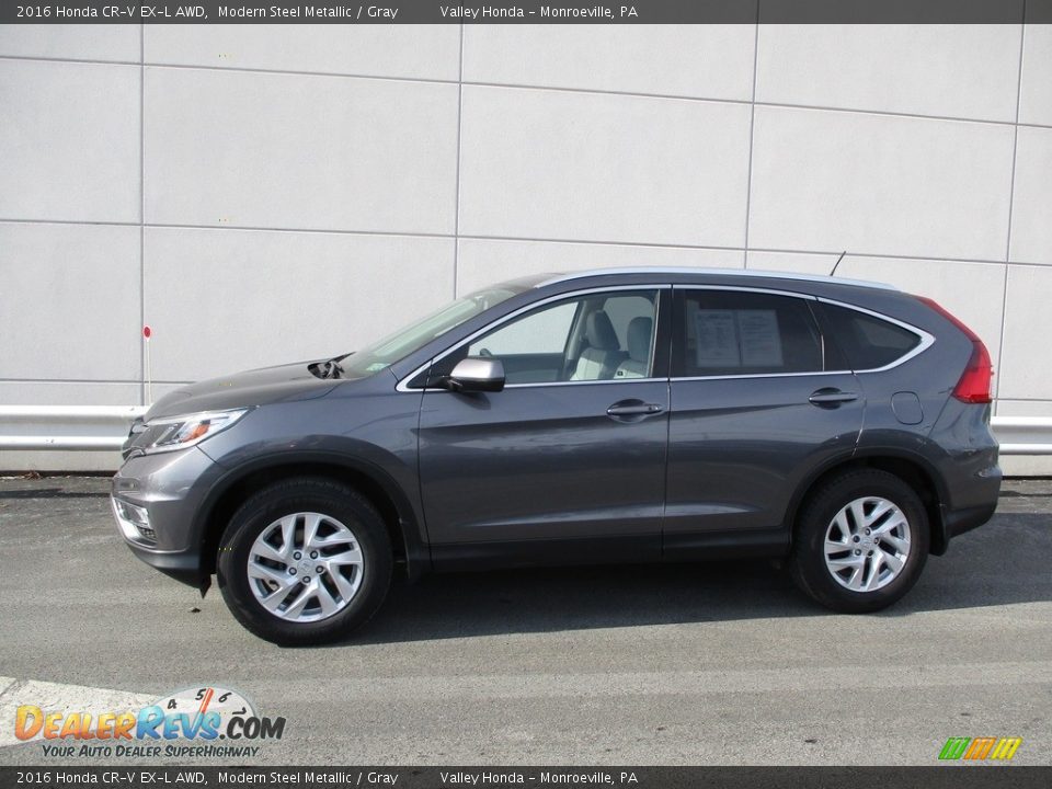2016 Honda CR-V EX-L AWD Modern Steel Metallic / Gray Photo #2