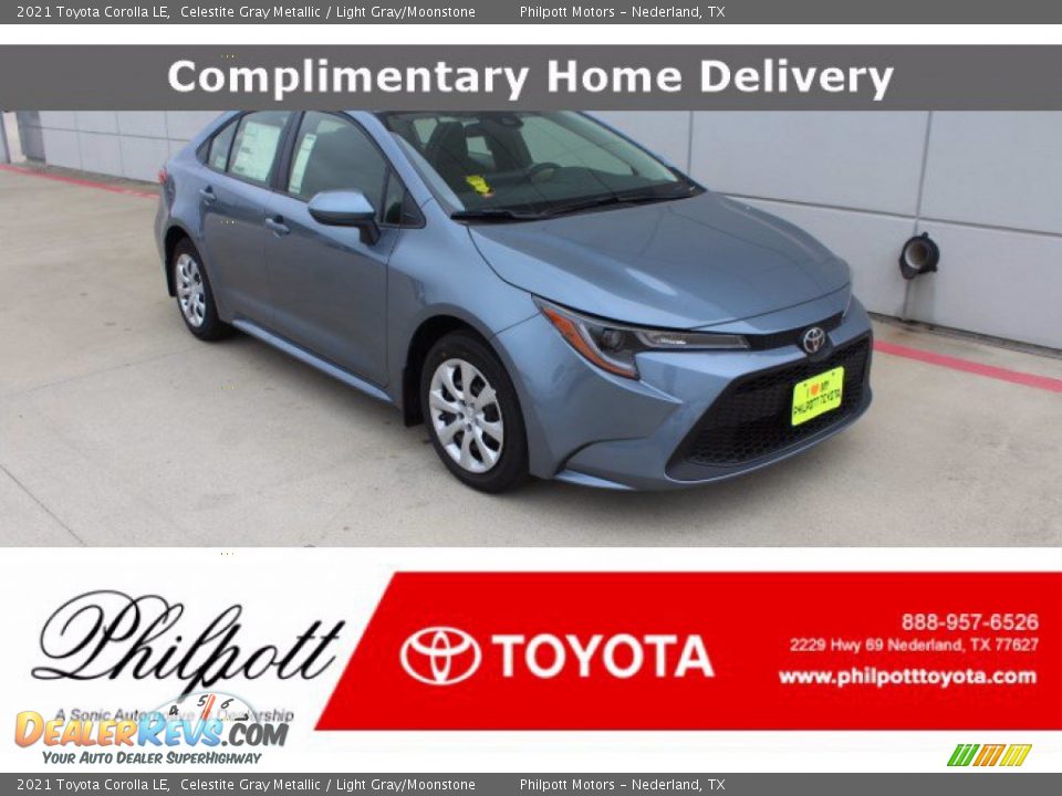 2021 Toyota Corolla LE Celestite Gray Metallic / Light Gray/Moonstone Photo #1