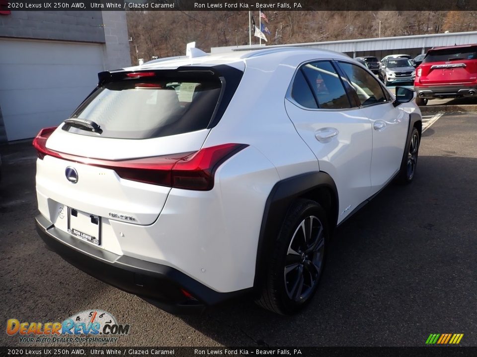2020 Lexus UX 250h AWD Ultra White / Glazed Caramel Photo #2