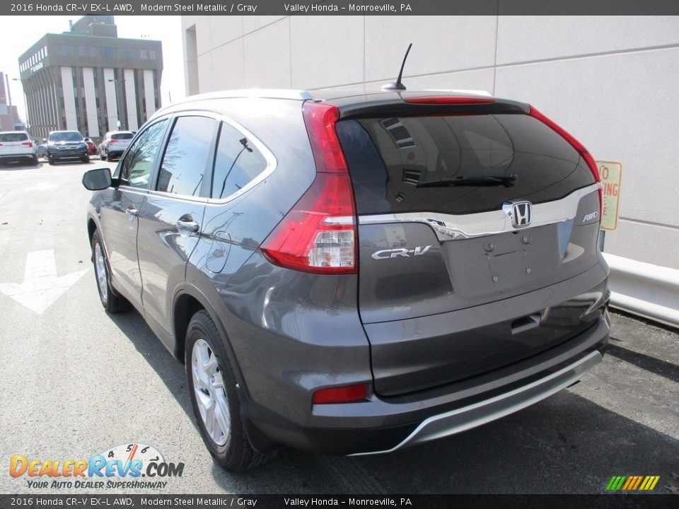 2016 Honda CR-V EX-L AWD Modern Steel Metallic / Gray Photo #3