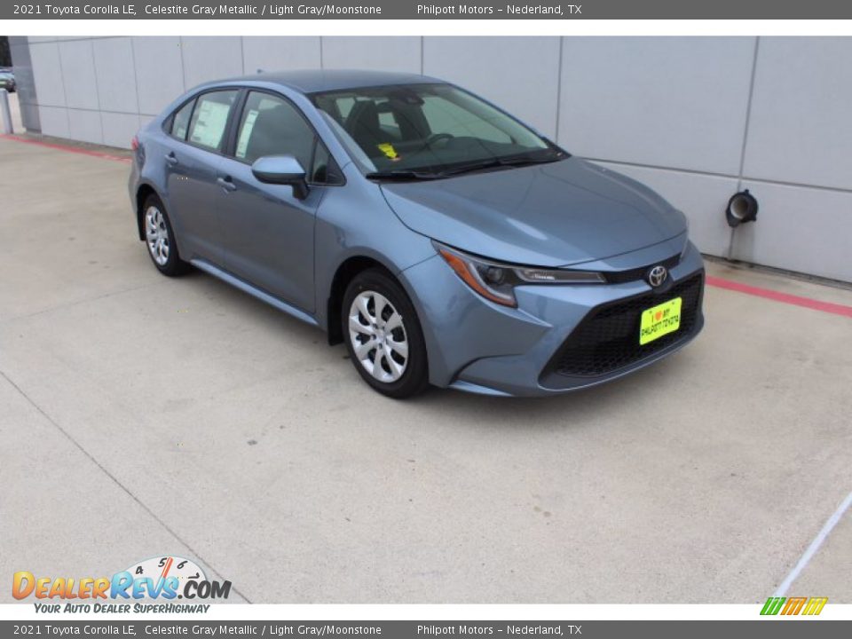 2021 Toyota Corolla LE Celestite Gray Metallic / Light Gray/Moonstone Photo #2
