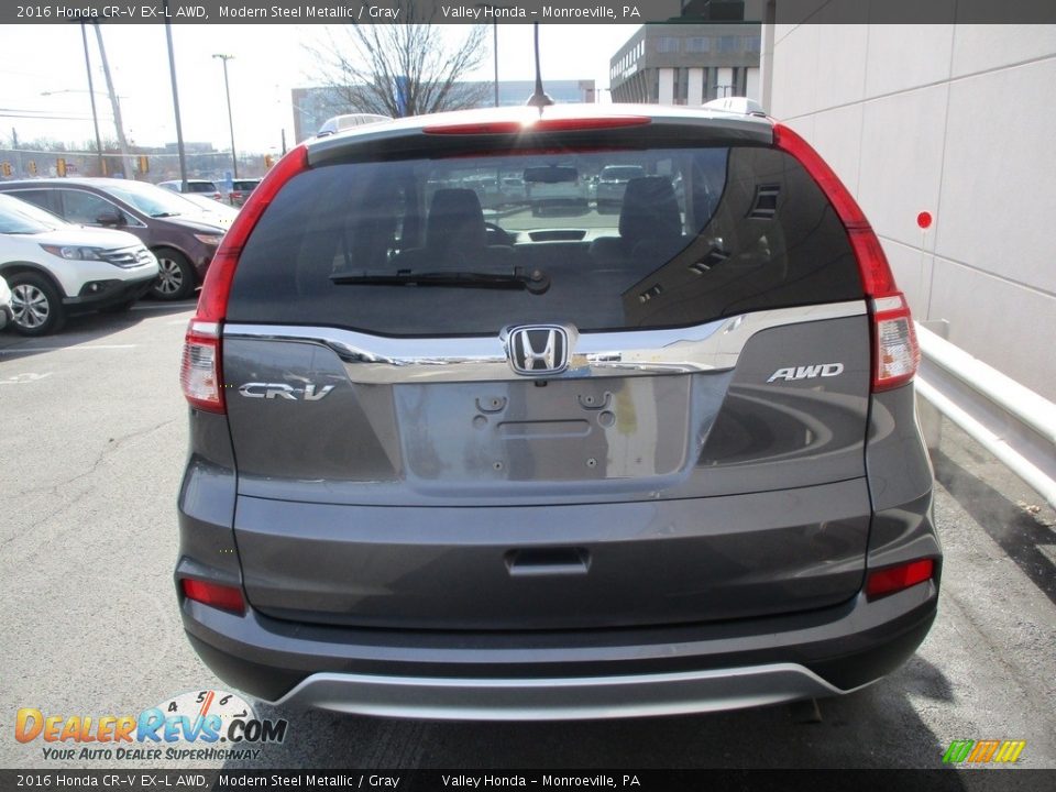 2016 Honda CR-V EX-L AWD Modern Steel Metallic / Gray Photo #4
