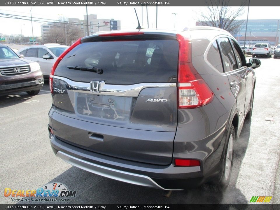 2016 Honda CR-V EX-L AWD Modern Steel Metallic / Gray Photo #5
