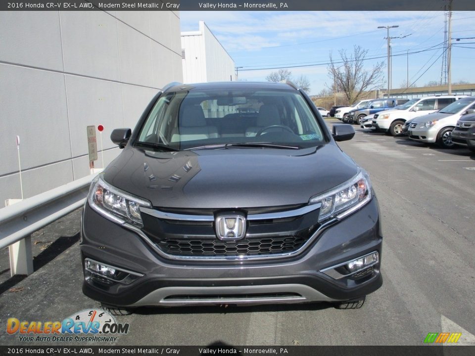 2016 Honda CR-V EX-L AWD Modern Steel Metallic / Gray Photo #7