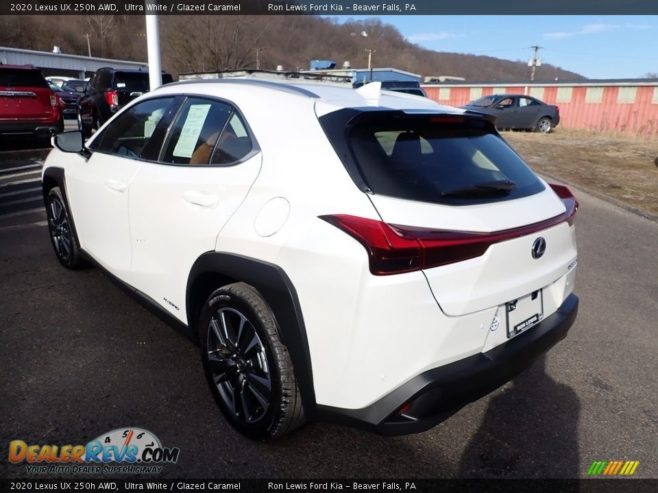 2020 Lexus UX 250h AWD Ultra White / Glazed Caramel Photo #7