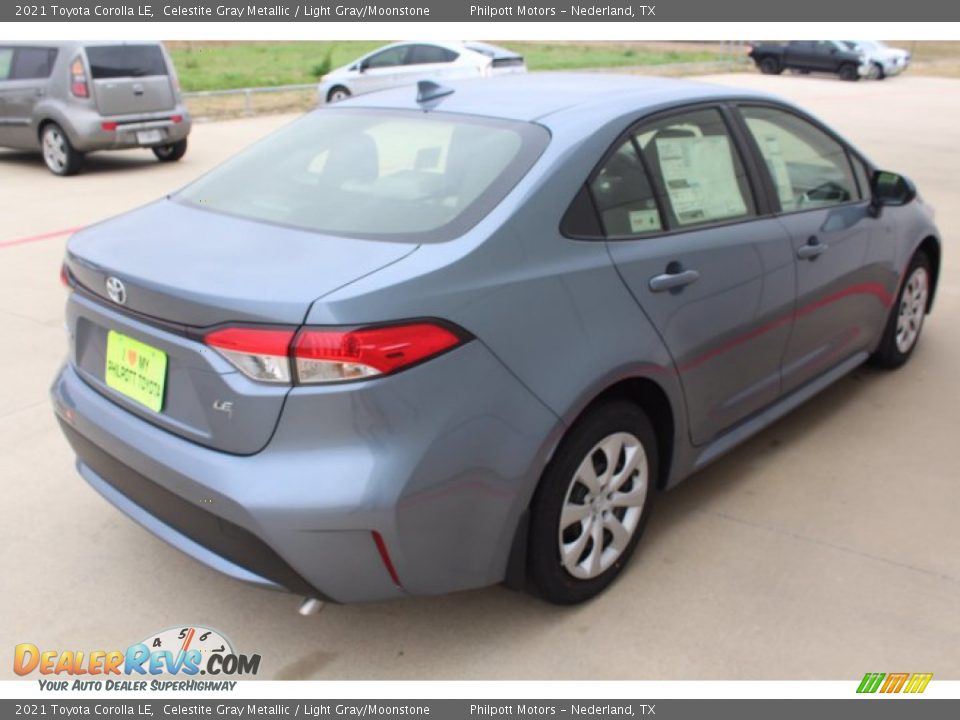 2021 Toyota Corolla LE Celestite Gray Metallic / Light Gray/Moonstone Photo #8