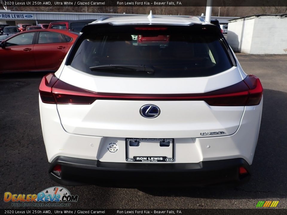 2020 Lexus UX 250h AWD Ultra White / Glazed Caramel Photo #8
