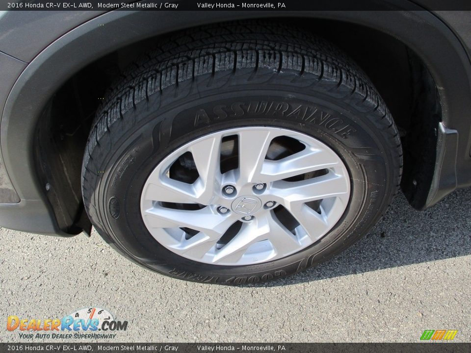 2016 Honda CR-V EX-L AWD Modern Steel Metallic / Gray Photo #9