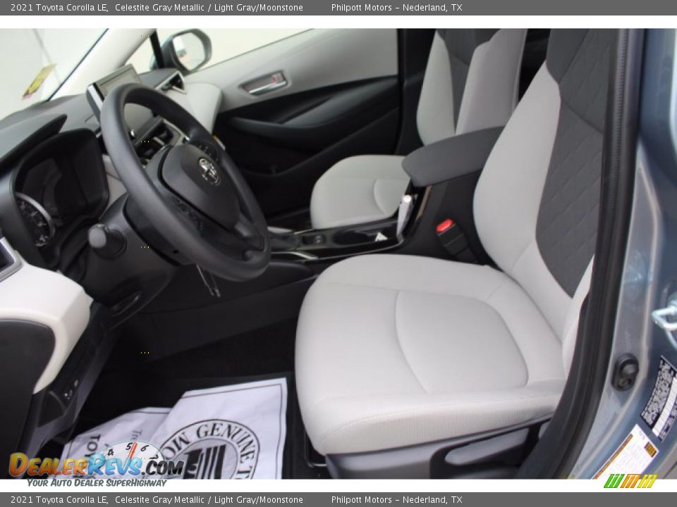 2021 Toyota Corolla LE Celestite Gray Metallic / Light Gray/Moonstone Photo #10
