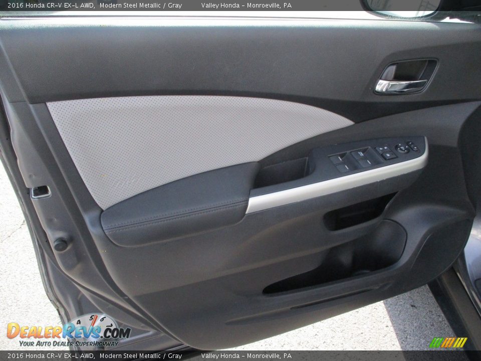 2016 Honda CR-V EX-L AWD Modern Steel Metallic / Gray Photo #10