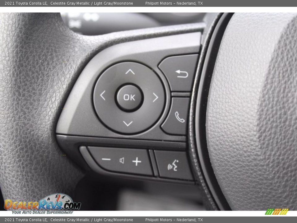 2021 Toyota Corolla LE Celestite Gray Metallic / Light Gray/Moonstone Photo #11