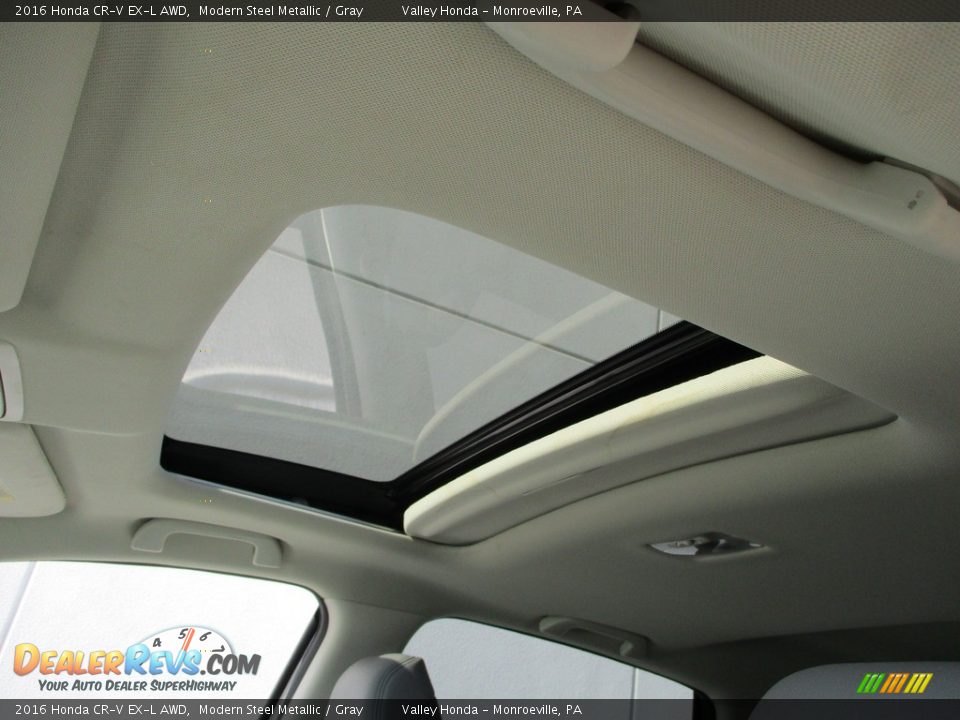 2016 Honda CR-V EX-L AWD Modern Steel Metallic / Gray Photo #11