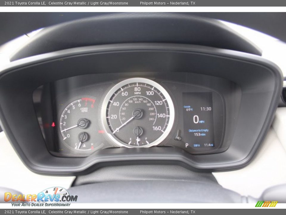 2021 Toyota Corolla LE Celestite Gray Metallic / Light Gray/Moonstone Photo #13