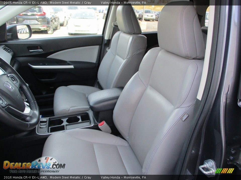 2016 Honda CR-V EX-L AWD Modern Steel Metallic / Gray Photo #12