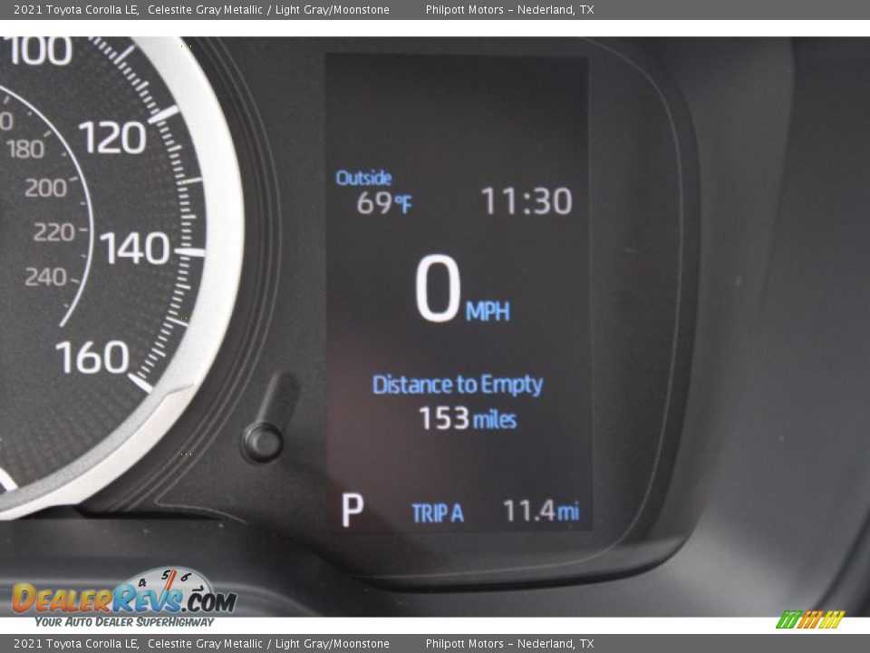 2021 Toyota Corolla LE Celestite Gray Metallic / Light Gray/Moonstone Photo #14
