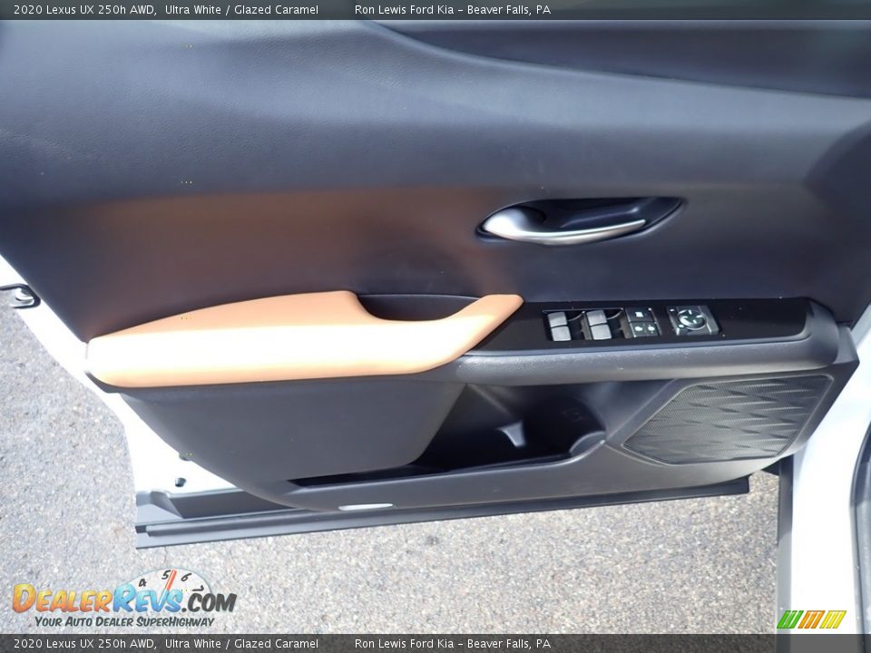 2020 Lexus UX 250h AWD Ultra White / Glazed Caramel Photo #14