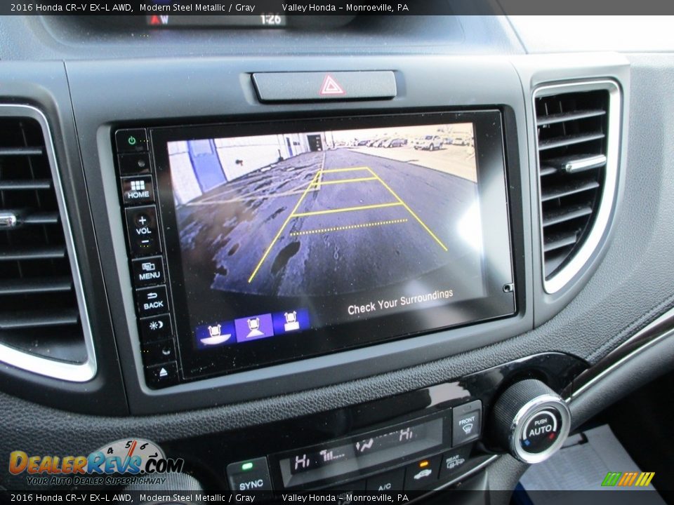 2016 Honda CR-V EX-L AWD Modern Steel Metallic / Gray Photo #16